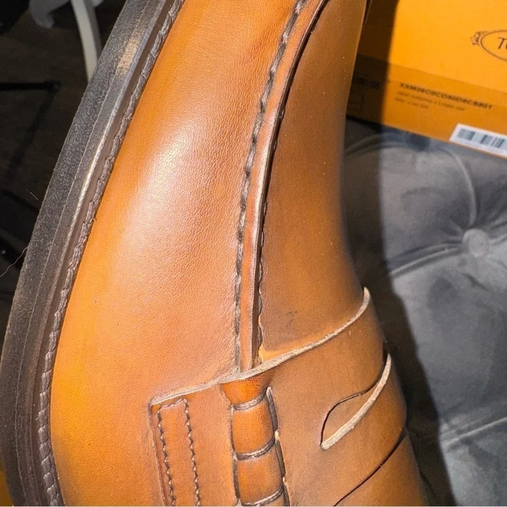 New Size 10.5 (UK 9.5) Tod’s Mocassino Loafers Brown Leather
